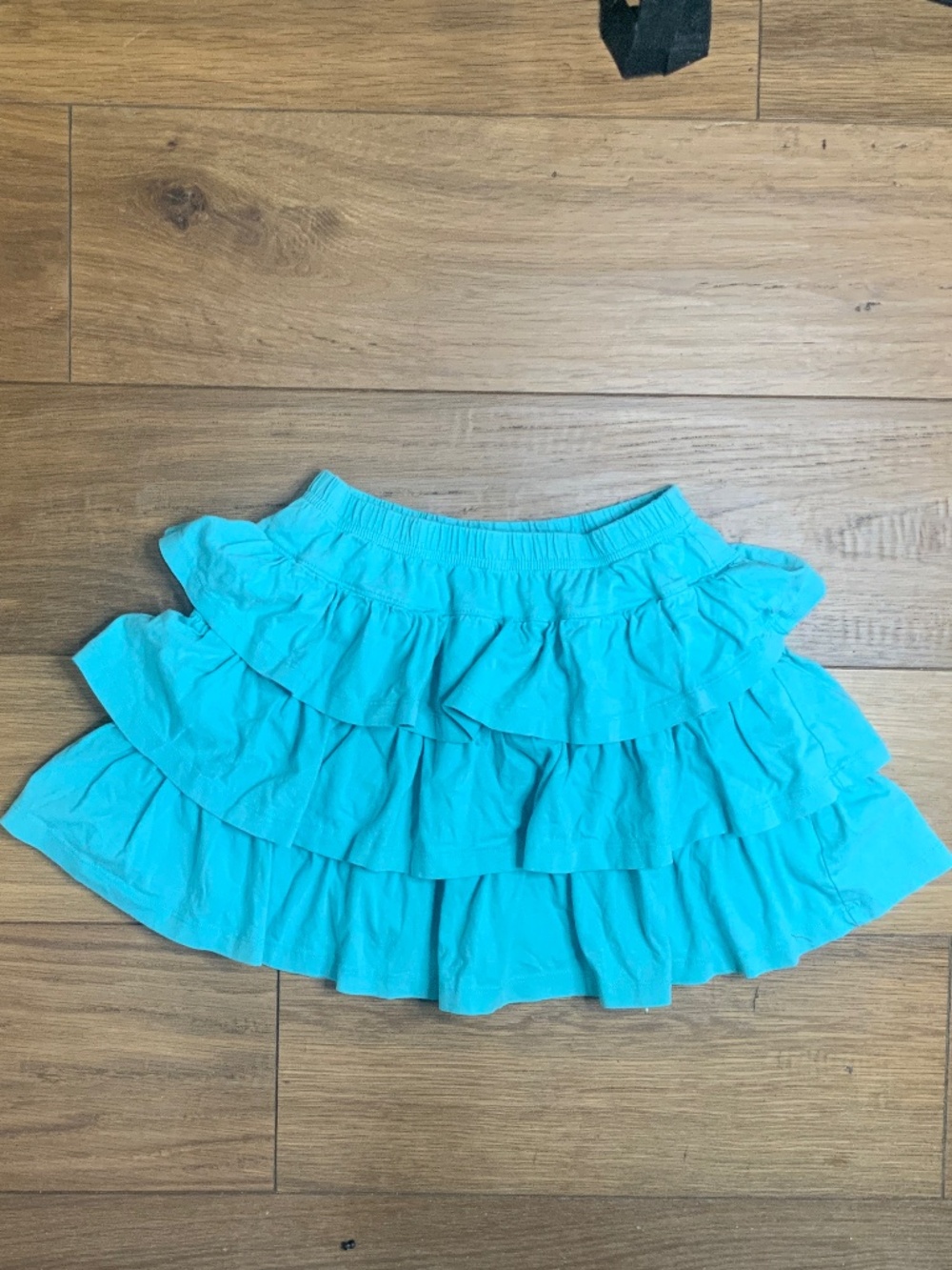 Hanna Andersson Tiered Blue Ruffle Skirt w/ Undershorts